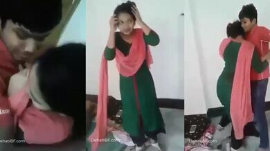Young Bihari Guy Kissing Her Real Footage