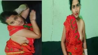 Orange saree bhabhi personal videos village watch now